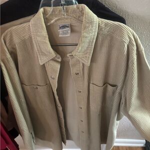Essentials Beige Corduroy Shirt
